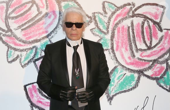 Karl Lagerfeld - Bal de la Rose "Art Deco" à Monaco le 28 mars 2015. Claudia Albuquerque / Bestimage