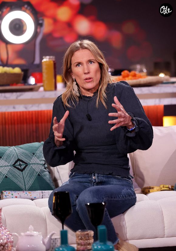 Exclusif - Agathe Lecaron lors de l'enregistrement de la nouvelle émission "Bertrand n'a pas sommeil", présentée par B.Chameroy et diffusée le 12 janvier sur France 2
© Dominique Jacovides / Bestimage