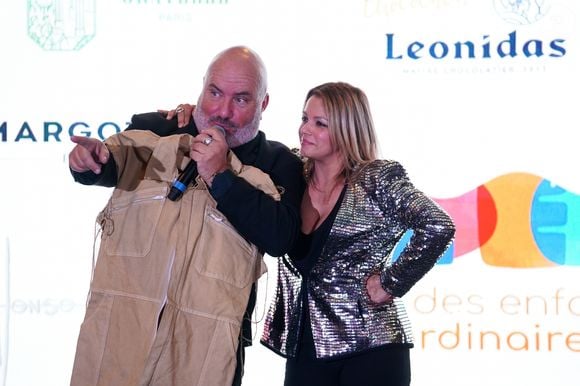 Exclusif - Séverine Ferrer et la combinaison de Amir lors du premier Gala du Village des Enfants Extra-Ordinaires créée en 2019 par Emmanuelle et Jérôme Stioui au Pavillon Gravelle à Paris le 6 février 2025
© Anne-Sophie Guebey / Bestimage