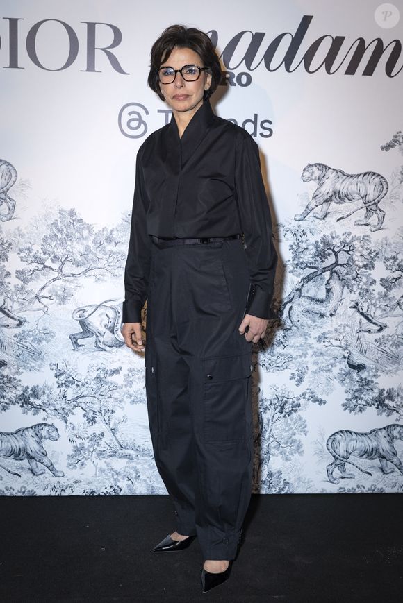 Rachida Dati, Ministre de la Culture, au photocall du dîner Dior X Madame Figaro à La Terrasse by Albane sur le toit de l'hôtel Marriott en marge du 78ème Festival International du Film de Cannes, France, le 17 mai 2025. © Olivier Borde/Bestimage