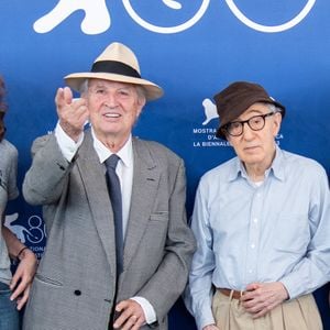 Valerie Lemercier, Vittorio Storaro, Woody Allen et Lou de Laage au Photocall Coup De Chance dans le cadre de la 80ème Mostra de Venise à Venise, Italie le 04 septembre 2023. Photo par Aurore Marechal/ABACAPRESS.COM