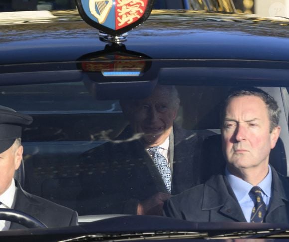 Le roi Charles III d'Angleterre, - Arrivées au déjeuner de Noël au palais de Buckingham à Londres le 19 décembre 2024.