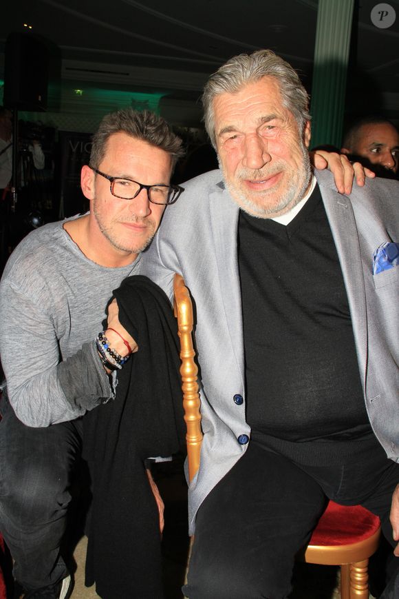 Benjamin Castaldi et son père Jean-Pierre Castaldi - L'association Citestars fait son cabaret et fête ses 20 ans lors de l'élection de Miss Beauté nationale à l'hôtel InterContinental à Paris le 18 novembre 2018. © Philippe Baldini/Bestimage