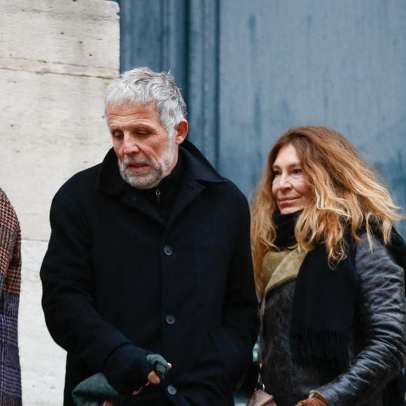 Stéphane Guillon et guest - Arrivées aux obsèques de Niels Arestrup à l'Église Saint-Roch à Paris. Le 10 décembre 2024
© Christophe Clovis / Bestimage