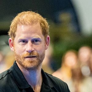 Birmingham, Royaume-Uni – Le prince Harry, duc de Sussex, a assisté à l'événement marquant le compte à rebours d'un an avant les Invictus Games de Birmingham 2027, au National Exhibition Centre (NEC) de Birmingham, en Angleterre. Sur la photo : le prince Harry. © Backgrid USA / Bestimage