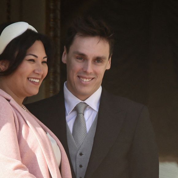 Marie Chevallier, Louis Ducruet assistent au défilé au balcon du palais lors de la célébration de la Fête Nationale le 19 novembre 2022 à Monaco Ville, Principauté de Monaco. Photo by Marco Piovanotto/IPA/ABACAPRESS.COM