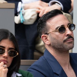 Louana Franco et Adil Rami assistent au tournoi Roland Garros 2025 le 1er juin 2025 à Paris, France. Photo by Laurent Zabulon/ABACAPRESS.COM