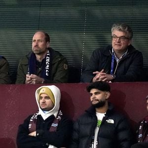 D'autant plus que l'équipe favorite de William a gagné le match 
Le Prince de Galles dans les tribunes lors du match retour des huitièmes de finale de l'UEFA Champions League à Villa Park, Birmingham. Mercredi 12 mars 2025. ... Aston Villa - Club Brugge - UEFA Champions League - Huitièmes de finale - Match retour - Villa Park Birmingham Nick Potts/PA Wire.