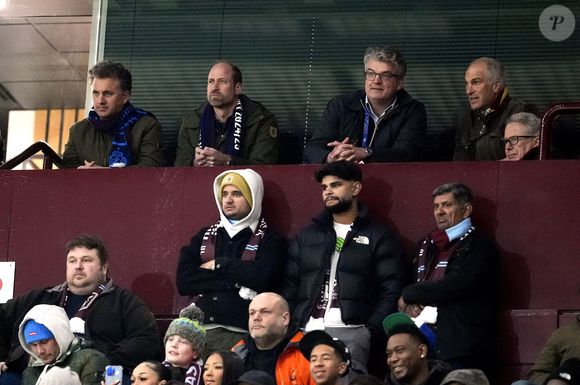 D'autant plus que l'équipe favorite de William a gagné le match 
Le Prince de Galles dans les tribunes lors du match retour des huitièmes de finale de l'UEFA Champions League à Villa Park, Birmingham. Mercredi 12 mars 2025. ... Aston Villa - Club Brugge - UEFA Champions League - Huitièmes de finale - Match retour - Villa Park Birmingham Nick Potts/PA Wire.