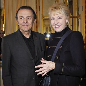 Maaike Jansen et Roland Giraud lors du déjeuner des nommés des Molières à Paris

©COADIC GUIREC / BESTIMAGE