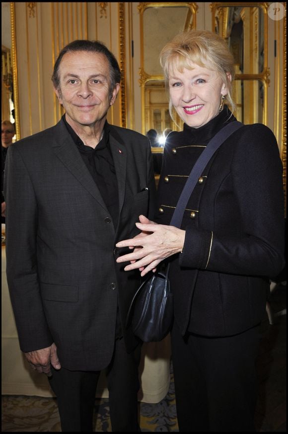 Maaike Jansen et Roland Giraud lors du déjeuner des nommés des Molières à Paris

©COADIC GUIREC / BESTIMAGE