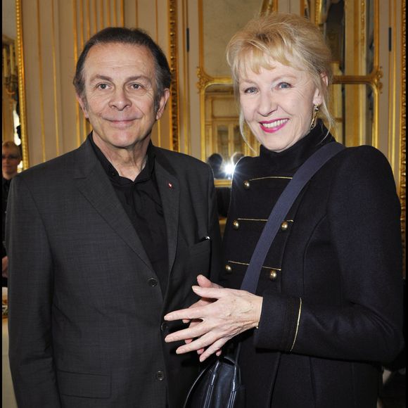 Maaike Jansen et Roland Giraud lors du déjeuner des nommés des Molières à Paris

©COADIC GUIREC / BESTIMAGE