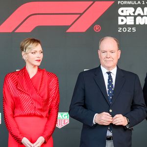 Le prince Albert II de Monaco et la princesse Charlène de Monaco lors du Grand Prix de Formule 1 (F1) de Monaco, le 25 mai 2025. © Claudia Albuquerque/Bestimage