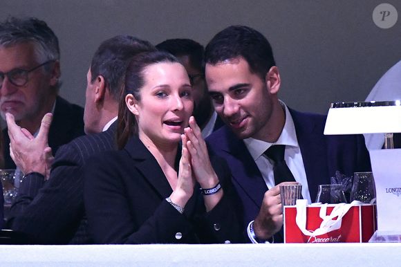 Ilona Smet et son petit ami Kamran Ahmed assistent au Longines Paris Masters 2018 dans le cadre de la tournée des Masters du Grand Chelem en salle, à Villepinte, près de Paris, en France, le 30 novembre 2018. Photo by Laurent Zabulon/ABACAPRESS.COM
