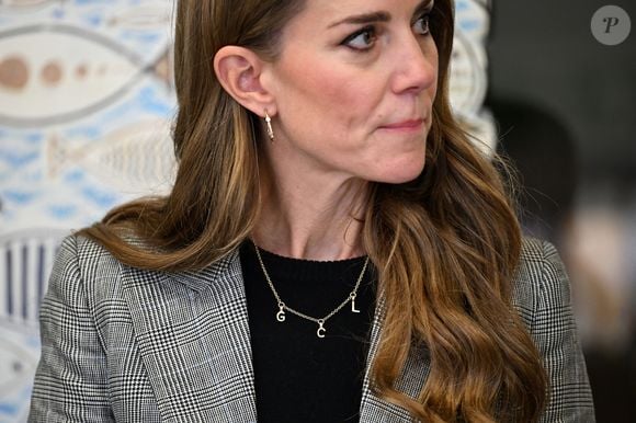 Catherine Kate Middleton, princesse de Galles,  visite Marina Mill, où une petite équipe produit des tissus selon la méthode traditionnelle de sérigraphie, à Cuxton, dans le Kent le 11 septembre 2025.

© Chris J Ratcliffe / Pool / Julien Burton / Bestimage