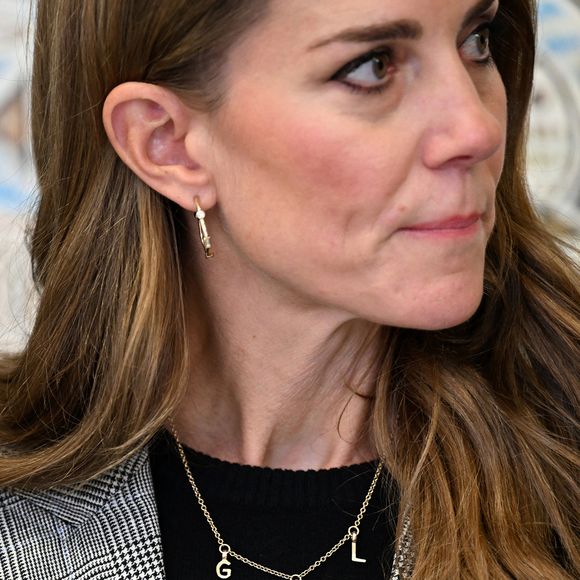 Catherine Kate Middleton, princesse de Galles,  visite Marina Mill, où une petite équipe produit des tissus selon la méthode traditionnelle de sérigraphie, à Cuxton, dans le Kent le 11 septembre 2025.

© Chris J Ratcliffe / Pool / Julien Burton / Bestimage