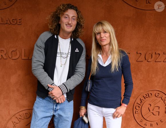 Joalukas Noah et sa mère Isabelle Camus au Village pendant les Internationaux de France de Tennis Roland Garros 2022 le 29 mai 2022 à Paris, France. Photo by LaurentZabulon/ABACAPRESS.COM
