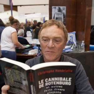 Christophe Hondelatte - Foire du Livre de Brive 2017, le 11 novembre 2017. Photo par Frédéric Maligne/Bestimage