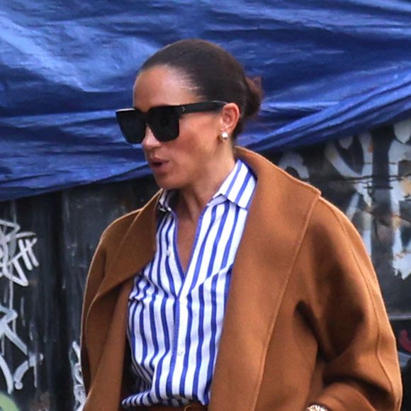 La duchesse de Sussex Meghan Markle et le prince Harry rencontrent Serena Williams au Soho House dans le Meatpacking District puis Meghan sans Harry se rendent à l'hôtel Whitby à New York, USA, le 10 octobre 2025. Photo by Dylan Travis/ABACAPRESS.COM