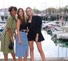 C'est la première fois qu'elle fera son retour à l'antenne depuis son départ de la fiction quotidienne de TF1.
Margaux Aguilar, Zoï Sévérin, Aurélie Pons de la série Ici Tout Commence
La 25e édition du Festival de la fiction télé de La Rochelle, samedi 16 septembre 2023. © Christophe Aubert via Bestimage