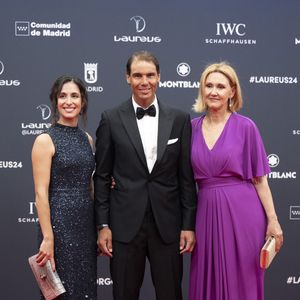 Rafael Nadal, Xisca Perrello et Ana María Parera - Laureus World Sports Awards 2024, à Madrid le 22 avril 2024. AGENCE / BESTIMAGE