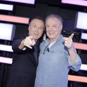 Exclusif - Julien Lepers et Herbert Léonard lors de l'enregistrement de l'émission "Chez Jordan de Luxe" à Paris. Le 8 octobre 2024
© Cédric Perrin / Bestimage