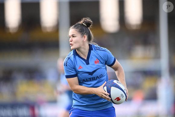 Agathe Gerin de France pendant le match amical féminin entre la France et l'Angleterre au Stade Guy Boniface à Mont-de-Marsan, France. Photo de Loic Cousin/Icon Sport/ABACAPRESS.COM