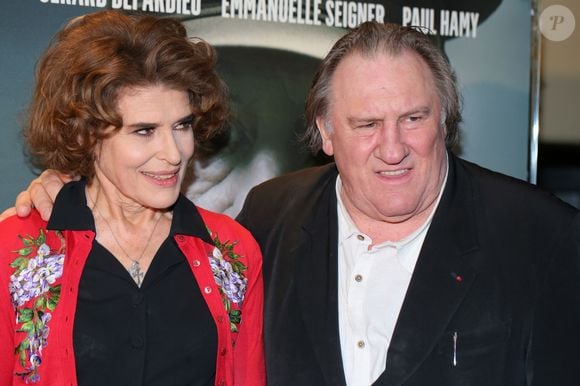 Fanny Ardant (réalisatrice), Gérard Depardieu - Avant-première du film "Le divan de Staline" à l'UGC Ciné Cité les Halles à Paris, le 10 janvier 2017 . © CVS/Bestimage