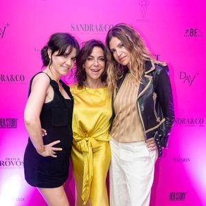 Exclusif - Hortense d'Estève, Sandra Sisley, Isabelle Funaro à la soirée "bal patché" à la suite Sandra & Co lors du Festival International des Séries de Cannes, Canneseries Saison 8, à l’hôtel JW Marriott Cannes le 26 avril 2025. © Aurelio Stella / William Sanches Tavares / Evenjoy / Bestimage