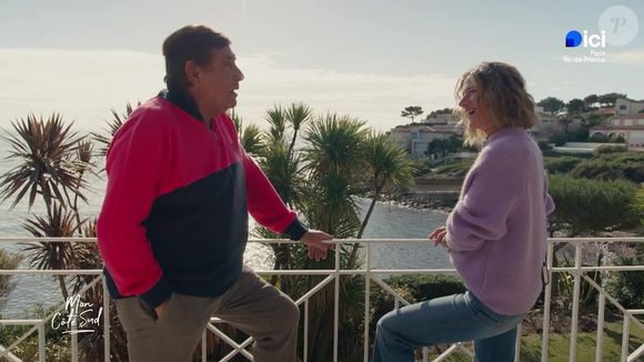 Jean-Pierre Foucault fait visiter sa maison de Carry-le-Rouet dans l'émission Côté Sud, le 3 avril. Capture d'écran France 3