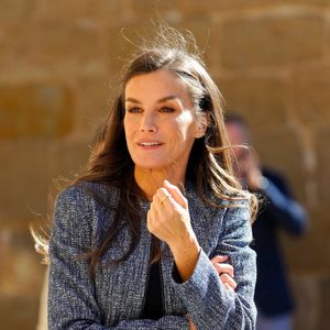 Le roi Felipe VI et la reine Letizia d’Espagne, la princesse Leonor visitent Olite, le 27 septembre 2025. LALO YASKY / BESTIMAGE