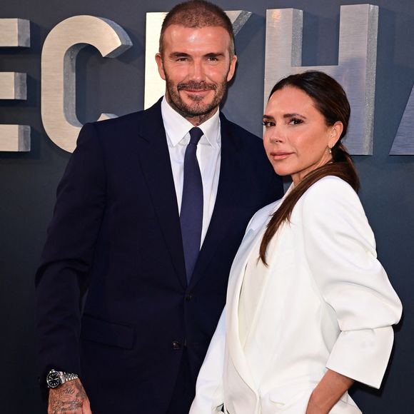 David Beckham et Victoria Beckham à l'avant-première Netflix de la série documentaire 'Beckham' à Londres. AGENCE / BESTIMAGE