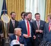 d'autant plus que l'expert qui le fait estime qu'elle ne va pas durer comme lui car elle manque d'épaisseur.

Donald Trump à la Maison blanche le 14 avril 2025
© Emily J. Higgins/White House/ZUMA Press Wire/Bestimage