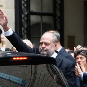 Eric Dupond-Moretti, ancien ministre de la Justice, garde des sceaux, Didier Migaud, ministre de la Justice lors de la passation de pouvoir au ministère de la Justice après la mise en place du gouvernement Barnier à Paris le 23 septembre 2024.

© Christophe Clovis / Bestimage