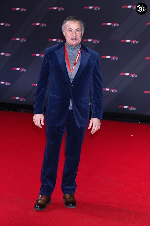 Jean Alesi lors du lancement de la saison de Formule 1 à l'O2 Arena de Londres, le 18 février 2025.

© Backgrid UK/ Bestimage