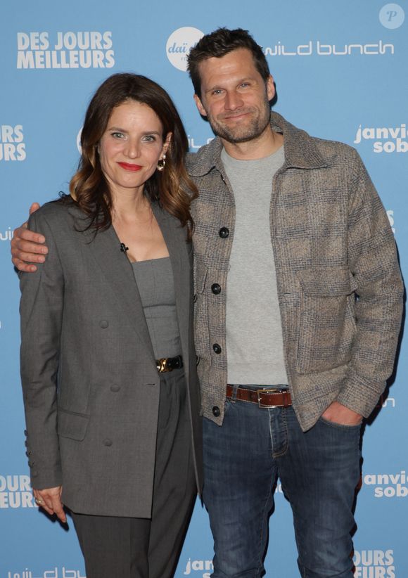 Vanessa Djian et Alexis Michalik - Avant-première du film "Des jours meilleurs" au cinéma Max Linder à Paris le 7 avril 2025. © Coadic Guirec/Bestimage