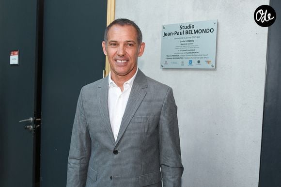 Exclusif - Paul Belmondo inaugure le studio Jean-Paul Belmondo sur le campus Georges Méliès de l'université Côte d'Azur à Cannes, le 20 mai 2025. @LIONEL URMAN  / BESTIMAGE