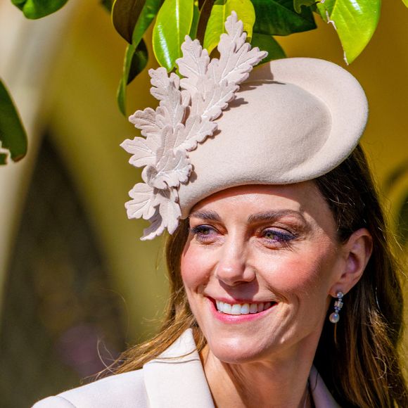 Des membres de la famille royale britannique assistent à l'office annuel de Pâques à la chapelle Saint-Georges, dans l'enceinte du château de Windsor, à Windsor, au Royaume-Uni.
© Backgrid USA / Bestimage