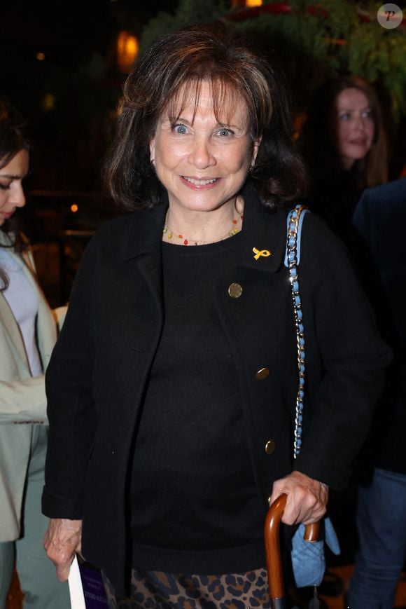 Exclusif - Anne Sinclair assiste au lancement du livre de Rachel Khan " Encore debout - La République a l'epreuve des mots " organisé par Five Eyes Production au Buddha Bar à Paris, France le 02 avril 2024 à Paris, France. Photo par Jerome Domine/ABACAPRESS.COM