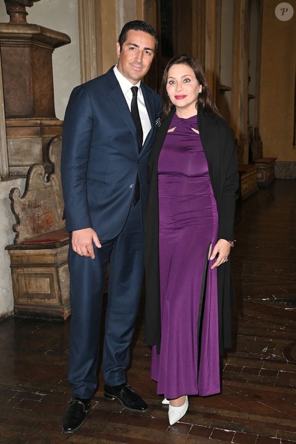 Edouard Lamoral Rodolphe de Ligne-La Tremoille, Isabella Orsini - Concerto pour la paix de Omar Harfouch dans la chambre de députés à Rome en Italie le 29 avril 2025. 

Photo : SGP / BESTIMAGE