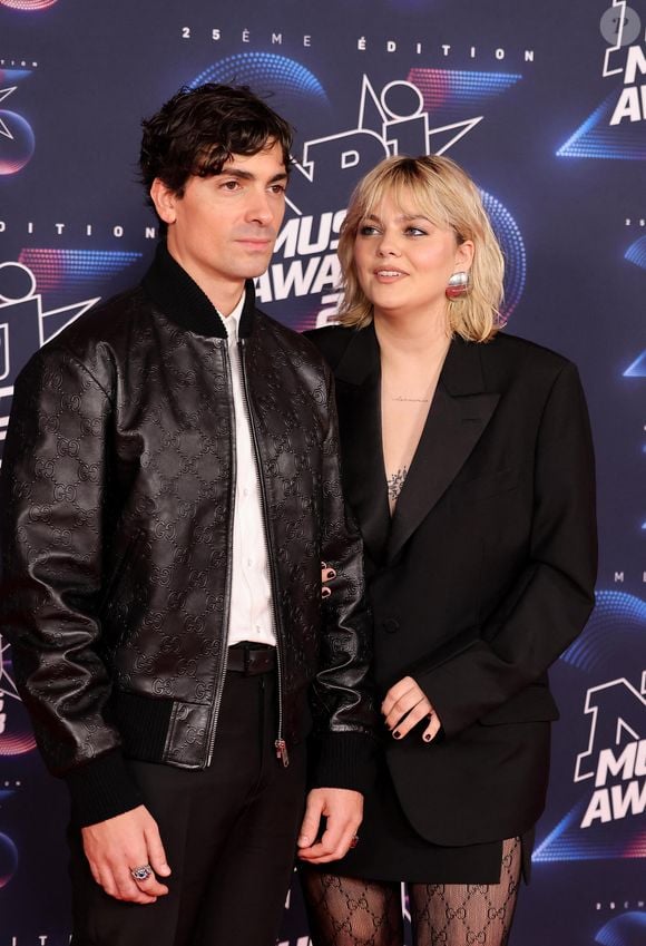 Louane Emera et son fiancé Florian Rossi à l'after party de la maison Miu Miu au club Gigi à Paris pendant la fashion week (PFW) © Perusseau / Da Silva / Bestimage