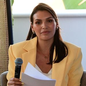 Une conférence sur le thème de la création de nouveaux horizons entre sport et divertissement avec Adil Rami, Sarah Ourahmoune, Allison Pineau et Inès Lagdiri-Nastasi au Loft Akili Mirari - Hôtel Five Seas à Cannes le mardi 19 mai 2026. © Romain Doucelin / Bestimage