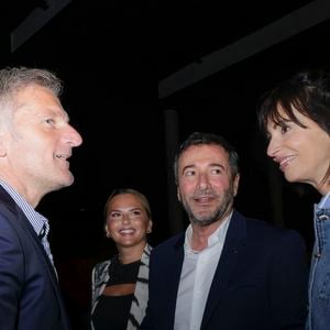 Exclusif - Kevin Luciano (maire de Vallauris Golfe-Juan), Kelly Vedovelli, Bernard Montiel, Géraldine Maillet - Les célèbres personnalités de la télé se sont retrouvés avec bonheur, dans le Sud, à Vallauris Golf-Juan, pour assister à un magnifique show de cabaret, en présence de Mr Le Maire K. Luciano et ses adjoints, heureux de répondre à l'invitation du dynamique Président de l'association "Valoriser Vallauris Golf-Juan", Mr B. Darde, ce passionné d'art et du monde associatif projette également de créer un Musée de Sculpture à ciel ouvert , mêlant Art et Espace Public. © Jack Tribeca/Bestimage