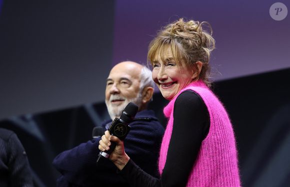 Gérard Jugnot, Marie-Anne Chazel durant l'hommage à Michel Blanc lors de la cérémonie d'ouverture de la 28ème édition du festival International du Film de Comédie à l'Alpe d'Huez le 13 janvier 2025.

© Dominique Jacovides / Bestimage