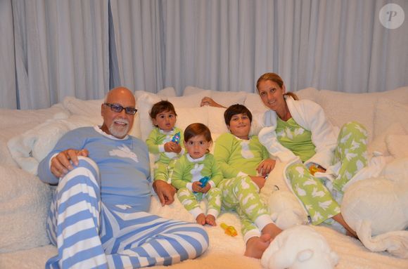 Céline Dion et René Angélil avec leurs enfants. Photo : Facebook/Céline Dion