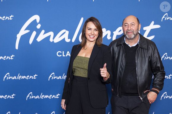 Julia Vignali et son mari Kad Merad - Avant-première du film "Finalement" de C. Lelouch qui fête son 87ème anniversaire au Grand Rex à Paris le 30 octobre 2024. © Pierre Perusseau/Bestimage