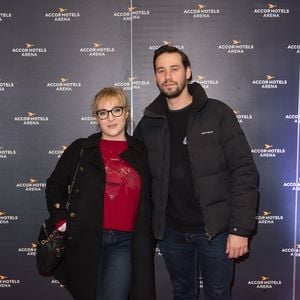 Exclusif - Marilou Berry et son compagnon Alexis lors du concert de Suprême NTM (Joeystarr et Kool Shen) à L’AccorHotels Arena à Paris le 09 mars 2018.