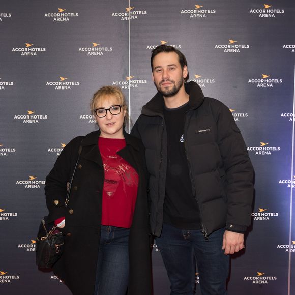Exclusif - Marilou Berry et son compagnon Alexis lors du concert de Suprême NTM (Joeystarr et Kool Shen) à L’AccorHotels Arena à Paris le 09 mars 2018.