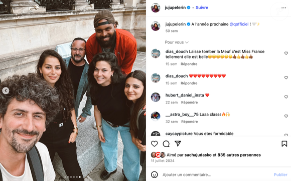 Juliette Pèlerin, célèbre chroniqueuse de l'émission Quotidien sur TMC, s'est mariée au mois de juin 2025.
Crédit : jujupelerin/Instagram