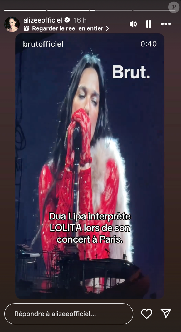 Bouche bée devant cette reprise inattendue, l’interprète de "Moi… Lolita" a reposté la vidéo sur Instagram avec un simple "omg" en story...


Instagram @alizeeofficiel